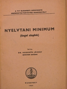 Dr. Hegedűs József - Nyelvtani minimum [antikvár]