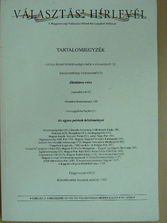 Választási Hírlevél 1994/1. [antikvár]