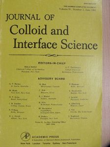 Donald S. Berns - Journal of Colloid and Interface Science, June 1981 [antikvár]