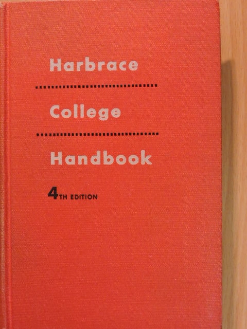 Harbrace College Handbook [antikvár]