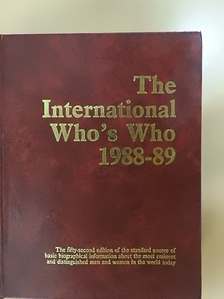 The International Who's Who 1988-89 [antikvár]