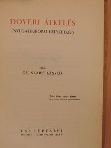 Cs. Szabó László - Doveri átkelés [antikvár]