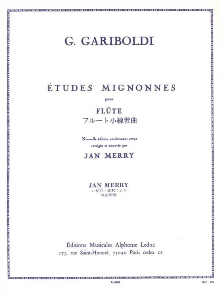 GARIBOLDI - ÉTUDES MIGNONNES POUR FLUTE (JAN MERRY)