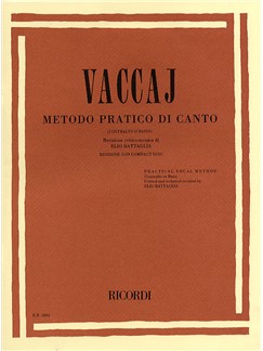 VACCAJ - METODO PRATICO DI CANTO (CONTRALTO O BASSO)