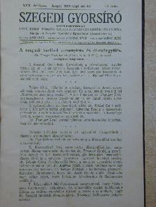 Szegedi Gyorsíró 1934. szeptember-1935. június [antikvár]