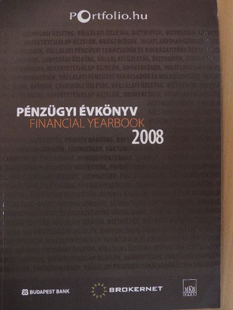 Bába Ágnes - Pénzügyi évkönyv 2008 [antikvár]