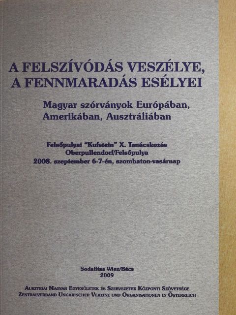 A felszívódás veszélye, a fennmaradás esélyei [antikvár]