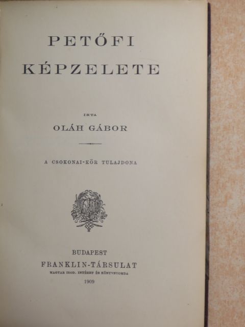 Oláh Gábor - Petőfi képzelete [antikvár]