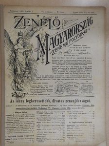 Blon Ferencz - Zenélő Magyarország 1899. április 1. [antikvár]