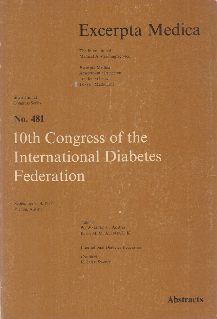 W. Waldhäusl, K. G. M. M. Alberti - 10th Congress of the International Diabetes Federation [antikvár]