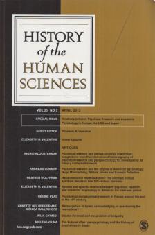 James Good - History of the Human Sciences 2012/April [antikvár]
