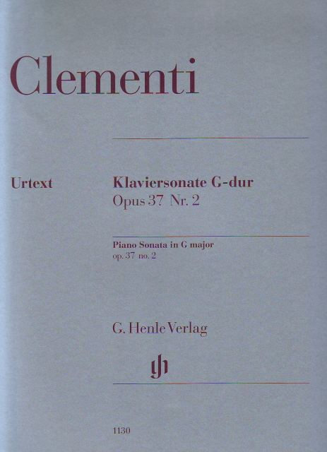 CLEMENTI - KLAVIERSONATE G-DUR OP.37 NR.2 URTEXT (SONJA GERLACH / HANS-MARTIN THEOPOLD)