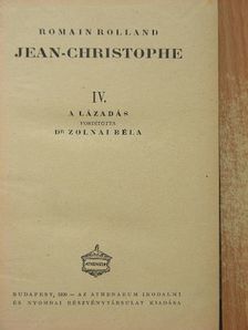 Romain Rolland - Jean-Christophe IV. [antikvár]