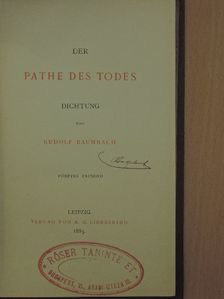 Rudolf Baumbach - Der Pathe des Todes [antikvár]