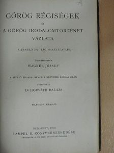 Görög régiségek és a görög irodalomtörténet vázlata [antikvár]