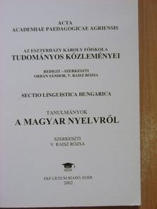 Az Eszterházy Károly Főiskola Tudományos Közleményei [antikvár]