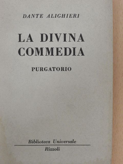 Dante Alighieri - La divina commedia - Purgatorio [antikvár]