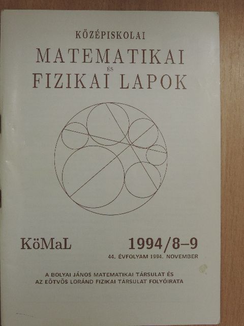 Kosztolányi József - Középiskolai matematikai és fizikai lapok 1994. november [antikvár]