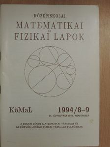 Kosztolányi József - Középiskolai matematikai és fizikai lapok 1994. november [antikvár]