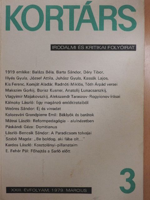 Baka István - Kortárs 1979. március [antikvár]