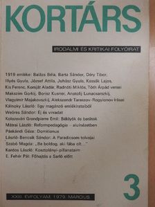 Baka István - Kortárs 1979. március [antikvár]