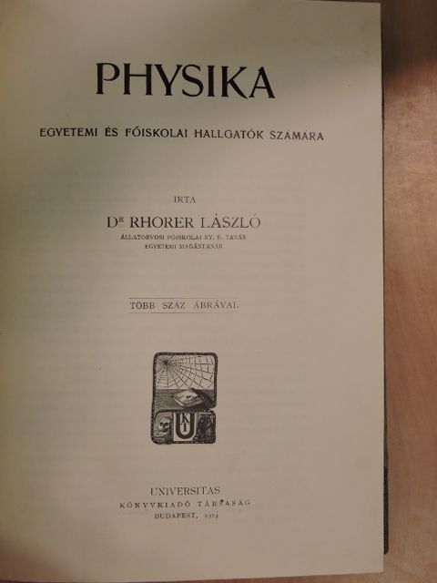 Dr. Rhorer László - Physika [antikvár]