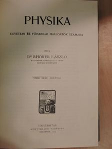 Dr. Rhorer László - Physika [antikvár]