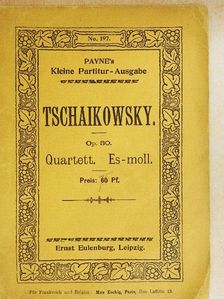 P. Tschaikowsky - Quartett No. 3. Es-moll [antikvár]
