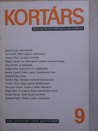 Balassa Péter - Kortárs 1979. szeptember [antikvár]