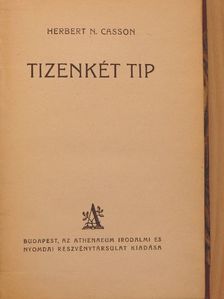 Herbert N. Casson - Tizenkét tip [antikvár]