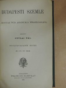 Havass Rezső - Budapesti Szemle 80. kötet 214-216. szám [antikvár]