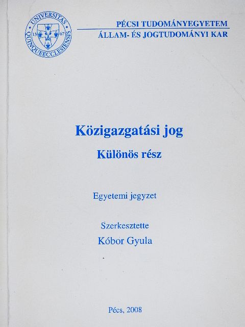 Bencsik András - Közigazgatási jog [antikvár]
