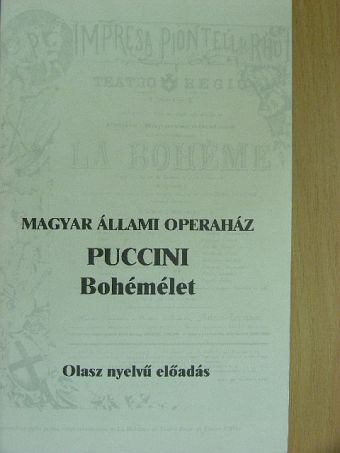 Dr. Till Géza - Puccini: Bohémélet [antikvár]