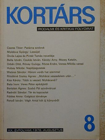 Babics László - Kortárs 1976. augusztus [antikvár]