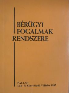 Borlói Rudolf - Bérügyi fogalmak rendszere [antikvár]