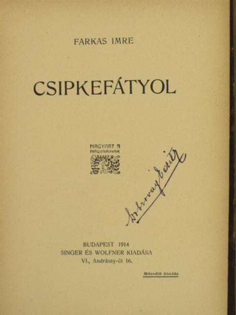 Farkas Imre - Csipkefátyol/Lys [antikvár]