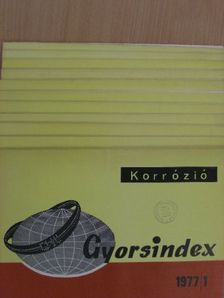 Gyorsindex-Korrózió 1977. (nem teljes évfolyam) [antikvár]