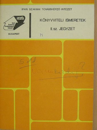 Dr. Nagy Imre - Könyvviteli ismeretek [antikvár]