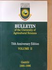 Bulletin of the University of Agricultural Sciences II. [antikvár]