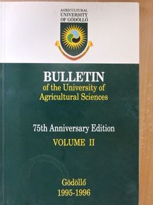 Bulletin of the University of Agricultural Sciences II. [antikvár]