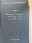 Prof. A. Gramberg - Technische Messungen bei Maschinenuntersuchungen und zur Betriebskontrolle [antikvár]