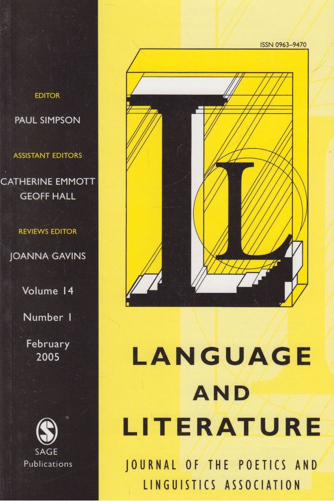 Paul Simpson - Language and Literature Volume 14 Number 1 February 2005 [antikvár]