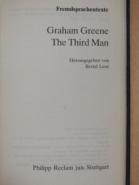 Graham Greene - The Third Man [antikvár]