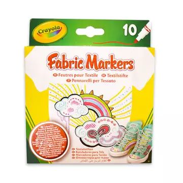 Crayola: 10 darabos textilfilc készlet