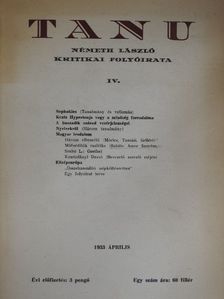 Kosztolányi Dezső - Tanu 1933. április [antikvár]