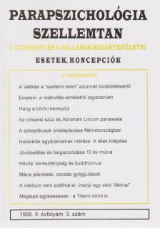 Dr. Liptay András - Parapszichológia-Szellemtan 1999/3 [antikvár]