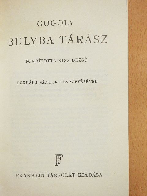 Nikoláj Gogoly - Bulyba Tárász [antikvár]