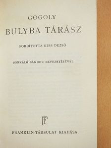 Nikoláj Gogoly - Bulyba Tárász [antikvár]