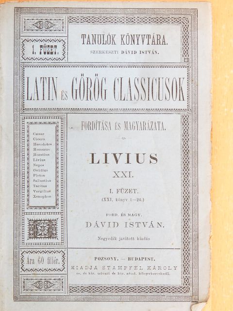 Livius - Livius XXI. I. (töredék) [antikvár]