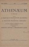 Prohászka Lajos, Dékány István - Athenaeum 1931. XVII. kötet 4-6. füzet [antikvár]
